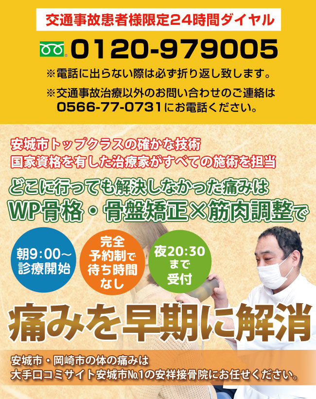 安城市で腰痛・肩こり・骨盤矯正が評判 | 安城市安祥接骨院
